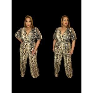 Goodtime usa Black Print Size 1X Jumpsuit‎